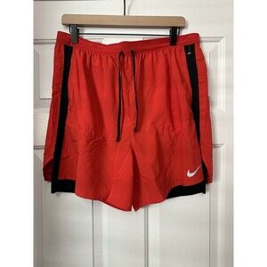 Size XLT Nike Stride DM4757-657 Mens Dri-Fit 5" Hybrid Running Shorts Red Black